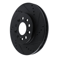 R1 Concepts R1 04-07 Ford Freestar Front Right Drilled & Slotted Black Brake Rotor