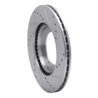 R1 Concepts R1 67-88 Porsche 924 Front Left Drilled & Slotted Silver Brake Rotor