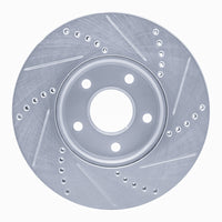 R1 Concepts R1 12-18 Ford Focus Front Left Drilled & Slotted Silver Brake Rotor