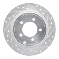 R1 Concepts R1 07-17 Chrysler SEBRING Rear Right Drilled & Slotted Silver Brake Rotor
