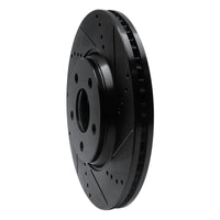 R1 Concepts R1 04-12 Chevrolet Cobalt Front Right Drilled & Slotted Black Brake Rotor