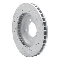 R1 Concepts R1 65-66 Ford Galaxie Front Left Drilled & Slotted Geo-Carbon Rotor