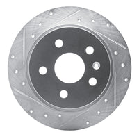 R1 Concepts R1 11-16 Buick LaCrosse Rear Left Drilled & Slotted Silver Brake Rotor