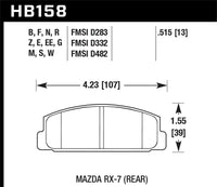Hawk Performance Hawk 2003-2005 Mazda 6 HPS 5.0 Rear Brake Pads