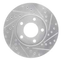 R1 Concepts R1 91-96 Chrysler Town & Country Front Right Drilled & Slotted Silver Brake Rotor