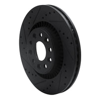 R1 Concepts R1 05-09 Ford Freestyle Front Left Drilled & Slotted Black Brake Rotor