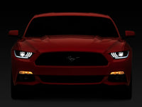 Raxiom 15-17 Ford Mustang GT350 GT500 LED Projector Headlights- Black Housing (Clear Lens)