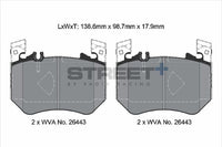 PAGID Racing T8313SP2001 STREET+ Brake Pads