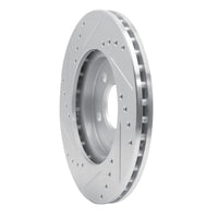 R1 Concepts R1 86-90 Chrysler Town & Country Front Right Drilled & Slotted Silver Brake Rotor