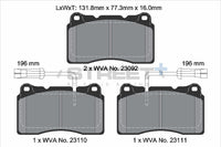 PAGID Racing T8017SP2001 STREET+ Brake Pads