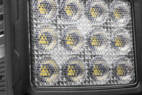 Go Rhino Xplor Bright Series Rectangle SingleLED Spot Light Kit (Surface Mount) 5in. - Blk (Pair)