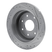 R1 Concepts R1 97-04 Ford F-250 2WD (Excl Super Duty) Rear Left Drilled & Slotted Silver Brake Rotor