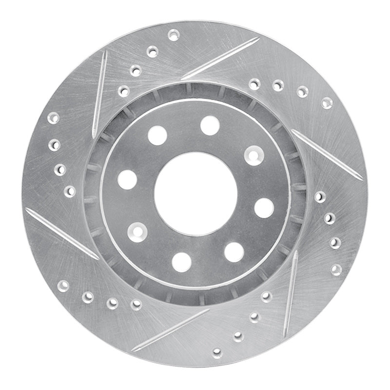 R1 Concepts R1 04-17 Chevrolet AVEO (USA/Canada) Front Left Drilled & Slotted Silver Brake Rotor