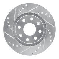 R1 Concepts R1 04-17 Chevrolet AVEO (USA/Canada) Front Left Drilled & Slotted Silver Brake Rotor