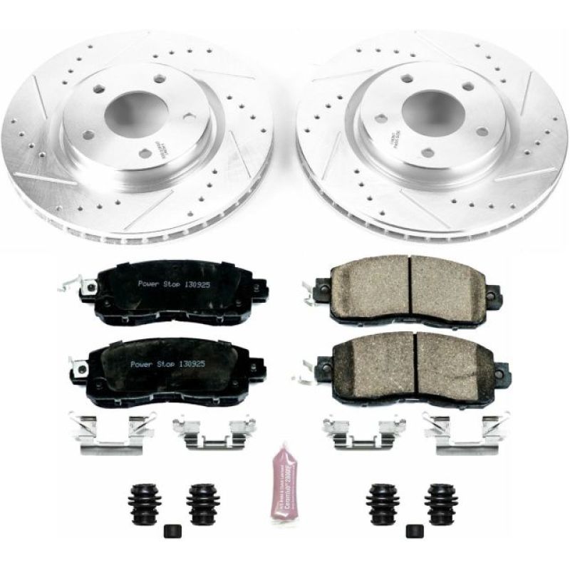 PowerStop Power Stop 14-17 Nissan Leaf Front Z23 Evolution Sport Brake Kit