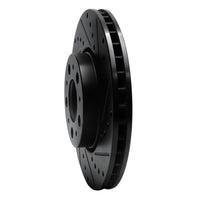 R1 Concepts R1 99-09 Volvo S60 Front Right Drilled & Slotted Black Brake Rotor