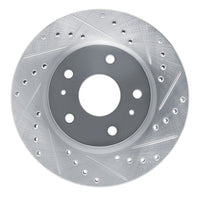 R1 Concepts R1 88-89 Chevrolet C3500 Front Right Drilled & Slotted Silver Brake Rotor