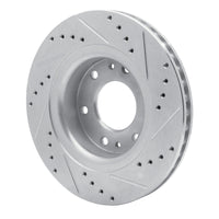 R1 Concepts R1 06-09 Buick Rainier Front Left Drilled & Slotted Silver Brake Rotor