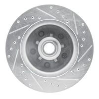 R1 Concepts R1 85-92 Chevrolet Camaro Front Left Drilled & Slotted Silver Brake Rotor