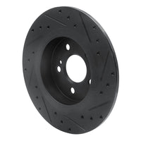 R1 Concepts R1 12-20 Mercedes-Benz SLC300 Rear Left Drilled & Slotted Black Brake Rotor