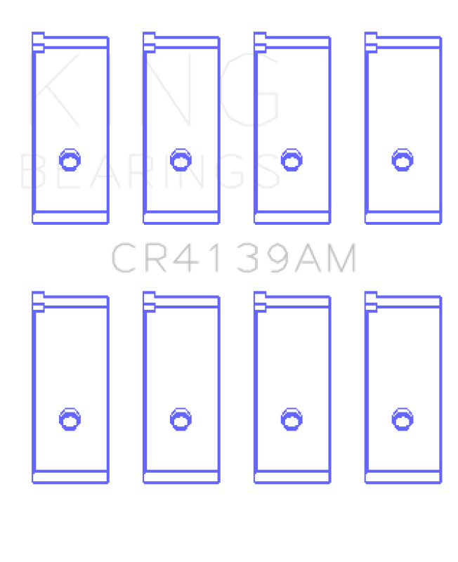 King Engine Bearings King Honda 91CI/1.5L D15A2/D15A3/D15B1/D15B2/D15B7/D15B8/D15Z1 (Size +1.0) Rod Bearing Set