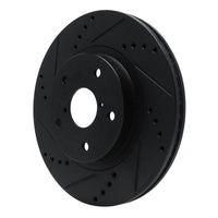 R1 Concepts R1 -24 Subaru Forester Front Left Drilled & Slotted Black Brake Rotor