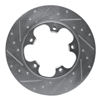 R1 Concepts R1 15-25 Ford Transit-250 Rear Left Drilled & Slotted Silver Brake Rotor