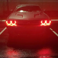 ORACLE Lighting Oracle 15-21 Dodge Challenger LED Waterproof Halo Kit - Red