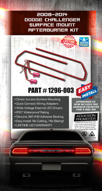 ORACLE Lighting Oracle Dodge Challenger 08-14 LED Waterproof Afterburner Kit - Red