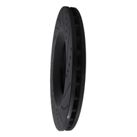 R1 Concepts R1 05-11 Audi A6 Quattro Front Left Drilled & Slotted Black Brake Rotor