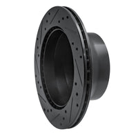 R1 Concepts R1 87-89 Porsche 944 Except Turbo Rear Right Drilled & Slotted Black Brake Rotor