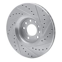 R1 Concepts R1 03-11 Cadillac BLS (Mexico) Front Left Drilled & Slotted Silver Brake Rotor