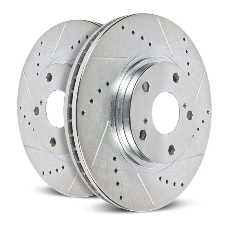 PowerStop Power Stop 15-19 Honda Fit Front Evolution Drilled & Slotted Rotors - Pair