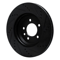 R1 Concepts R1 20-25 Land Rover Defender 90 Rear Right Drilled & Slotted Black Brake Rotor