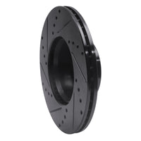 R1 Concepts R1 79-85 Mercedes-Benz 380SEL Front Right Drilled & Slotted Black Brake Rotor