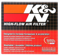 K&N Engineering K&N Universal Rubber Filter 2 inch Top OD / 3.5 inch Base OD / 2.25 inch Flange ID / 4 inch Height