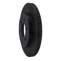 R1 Concepts R1 18-21 Ford F-150 RWD Rear Right Drilled & Slotted Black Brake Rotor