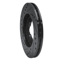 R1 Concepts R1 90-97 Acura CL Front Right Drilled & Slotted Black Brake Rotor