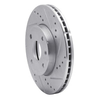 R1 Concepts R1 04-10 Chevrolet Epica (Mexico) Front Right Drilled & Slotted Silver Brake Rotor