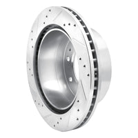 R1 Concepts R1 11-25 Chevrolet Suburban 3500 HD Rear Right Drilled & Slotted Silver Brake Rotor
