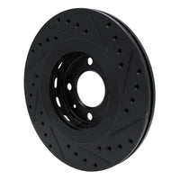 R1 Concepts R1 90-93 Volkswagen CORRADO Front Left Drilled & Slotted Black Brake Rotor