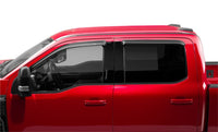 AVS 15-18 Ford F-150 Supercrew Ventvisor Outside Mount Window Deflectors 4pc - Smoke