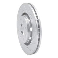 R1 Concepts R1 04-17 Chevrolet AVEO (USA/Canada) Front Right Drilled & Slotted Silver Brake Rotor