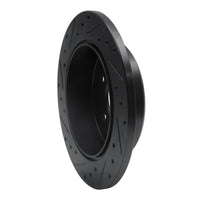 R1 Concepts R1 91-95 Ford Crown Victoria Rear Right Drilled & Slotted Black Brake Rotor