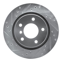 R1 Concepts R1 99-06 BMW 325CI (USA/Canada) Rear Left Drilled & Slotted Silver Brake Rotor