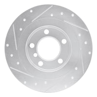 R1 Concepts R1 15-26 BMW 228I xDrive Gran Coupe Front Right Drilled & Slotted Silver Brake Rotor