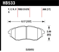 Hawk Performance Hawk 05-08 LGT D1078 HP+ Street Front Brake Pads