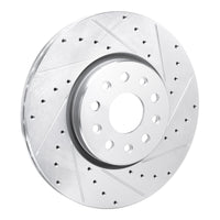 R1 Concepts R1 21-25 Dodge Charger Daytona Front Right Drilled & Slotted Silver Brake Rotor
