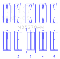 King Engine Bearings Ford 140Ci /2.3Liter/L4 (Size +0.75mm) Main Bearing Set