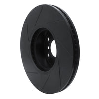 R1 Concepts R1 16-18 BMW X4 Left Front Slotted Black Brake Rotor